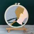 thumbnail image 2 of Abbracc DIY Girl Rug Hooking Handcraft Woolen Embroidery Knitting with Punch Needle, No Holder, 2 of 9