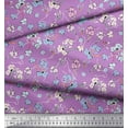 thumbnail image 2 of Soimoi Crepe Silk Fabric Artistic Floral Fabric Prints By Yard 42 Inch Wide, 2 of 3
