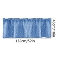 thumbnail image 3 of Bovemsi Clearance Star Curtains Short Curtains Small Curtains Rod Curtains Kitchen Coffee Curtains Bedroom Curtains Lace Curtains 52 X 18 Inch 1 Panels, 3 of 4