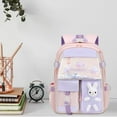 thumbnail image 3 of CasaChic Spine Protection Backpack for Primary School Students 1-6 Grades - Load Reduction, Large Capacity, Sturdy Lightweight Fabric with Cute Themed Design for Daily & Weekend Use, 3 of 5