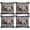 Black, White, Brown, variant on Cabin Elk Forest Throw Pillow Covers 20 x 20 Inch Pillow Covers Set of 4 Decorative Farmhouse Pine Tree Black Plaid Cushion Case Square Cotton Linen Pillowcases with Zipper for Couch Sofa Bed