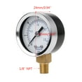 thumbnail image 6 of Upgrade Pressure Gauge with Metal Frame Back Mount 1/8" NPT 0-30 PSI / 0~2 BAR, 6 of 6