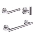 thumbnail image 1 of Matsuzay Toallero de baño de acero inoxidable, estante de almacenamiento, toallero de baño pulido montado en la pared, riel para ropa, suministros de Juegos de accesorios de baño No.6 Matsuzay HA026480-05, 1 of 6