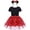Red, variant on KAWELL Mini Costume for Girls with Mouse Ear Headband, Polka Dot Dress, Child/Toddler, 2-3Y