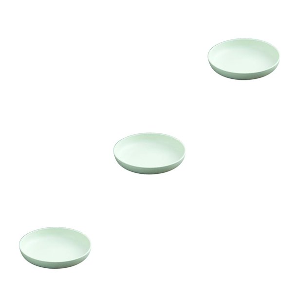 Toystoory irrompible anticaída, peso ligero, platos de verduras de paja de trigo, platos de borde liso, accesorios, verde, 21cm Type1 NO1 Toystoory CBP441880