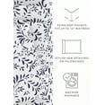 thumbnail image 5 of Ultra Soft & Breathable Wrinkle Free Bed Sheets Set - Navy Floral Vines Pattern for King Size Bedding by Comfort Canopy, 5 of 11