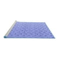thumbnail image 2 of Ahgly Company Machine Washable Indoor Square Abstract Blue Modern Area Rugs, 8' Square, 2 of 4