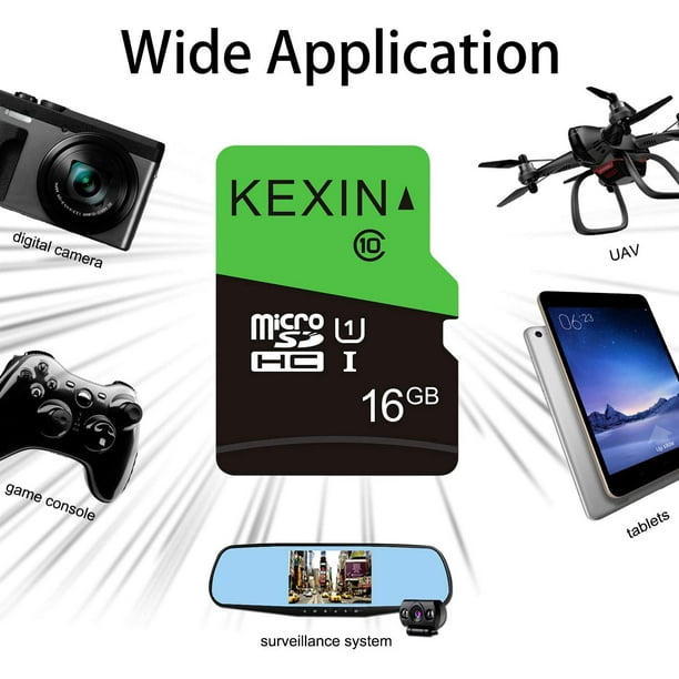 KEXIN Carte Micro SD 128 Go Contient Adaptateur SD, Carte Mémoire