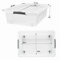 thumbnail image 7 of Sorbus 4-Piece 40 Qt Clear Plastic Storage Bins with Lids and Handles, 7 of 7