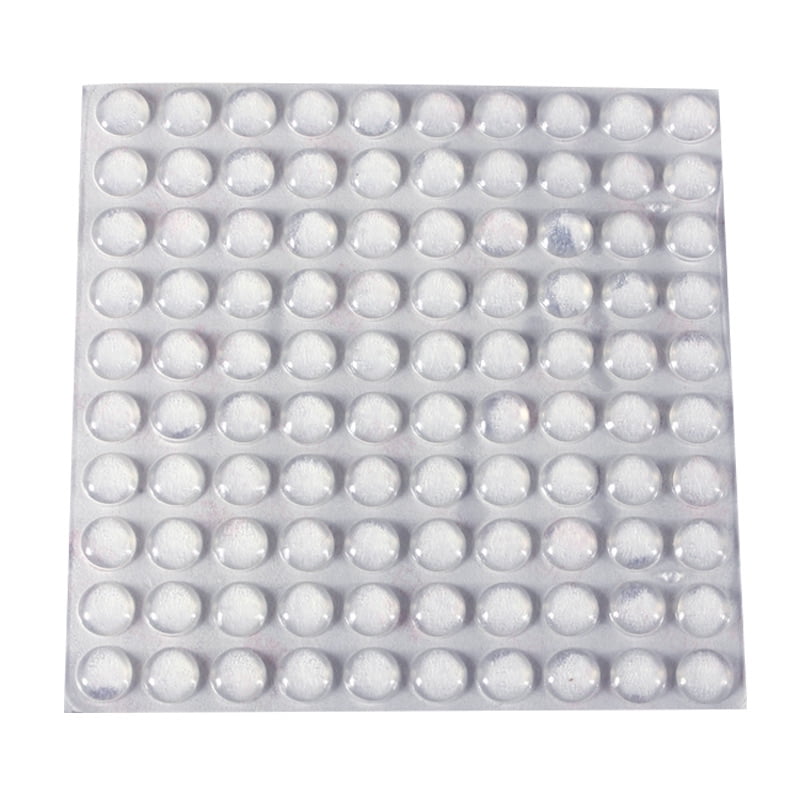 Silicone rubber feet bumpons x 100 clear 8*2.5cm NEW self adhesive sticky pads 