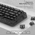 thumbnail image 5 of 115 Grey Clear keycaps, Transparent MDA Profile Keyboard Key Cap for Mx Switches Mechanical Keyboard (Doubleshot, MX, 100%, 75%, 65%, 60% Fit All), 5 of 6