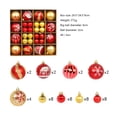 thumbnail image 3 of 44 Uds bolas de plástico hermosas bolas de colores para regalo de Año Nuevo (oro rojo), 3 of 7