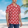 thumbnail image 5 of Goofa Cartoon Lobster Hawaiian Shirt for Men, Unisex Summer Beach Casual Short Sleeve Button Down Shirts,Aloha Tropical Floral print shirt-Small, 5 of 9