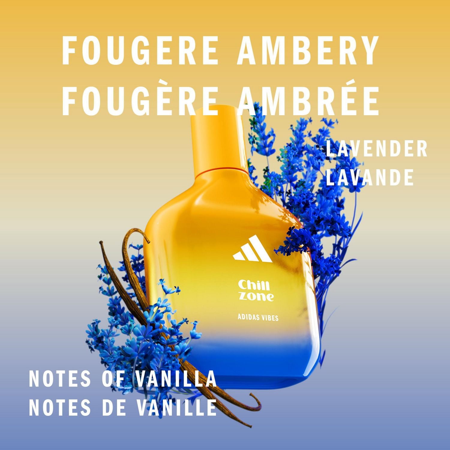 Vibes Chill Zone Eau de Parfum For All, Relaxing and Comforting, Long Lasting Fragrance, Lavender and Vanilla, Feel the vibe