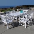 thumbnail image 3 of Bradley Outdoor 7-piece Wood Patio Dining Set in White, 3 of 7