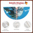 thumbnail image 3 of Daiia Cracked Earth Head Tree Drawing Merry Christmas Tree Skirt , Xmas Large Lace-up Tree Skirt, Santa Snowflakes Rustic Home Decorations New Year Party Farmhouse Decor-36", 3 of 6