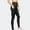 Black, variant on Lilgiuy Women's Super High Waist Yoga Pants Slant Pockets Fitness Running Training Stretch Quick Dry Tight Sports Pants for Tennis Golf