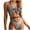 Silver, variant on Fashion Women Sexy Bikini Sexy Patent Leather Stitched Swimsuit Bikini