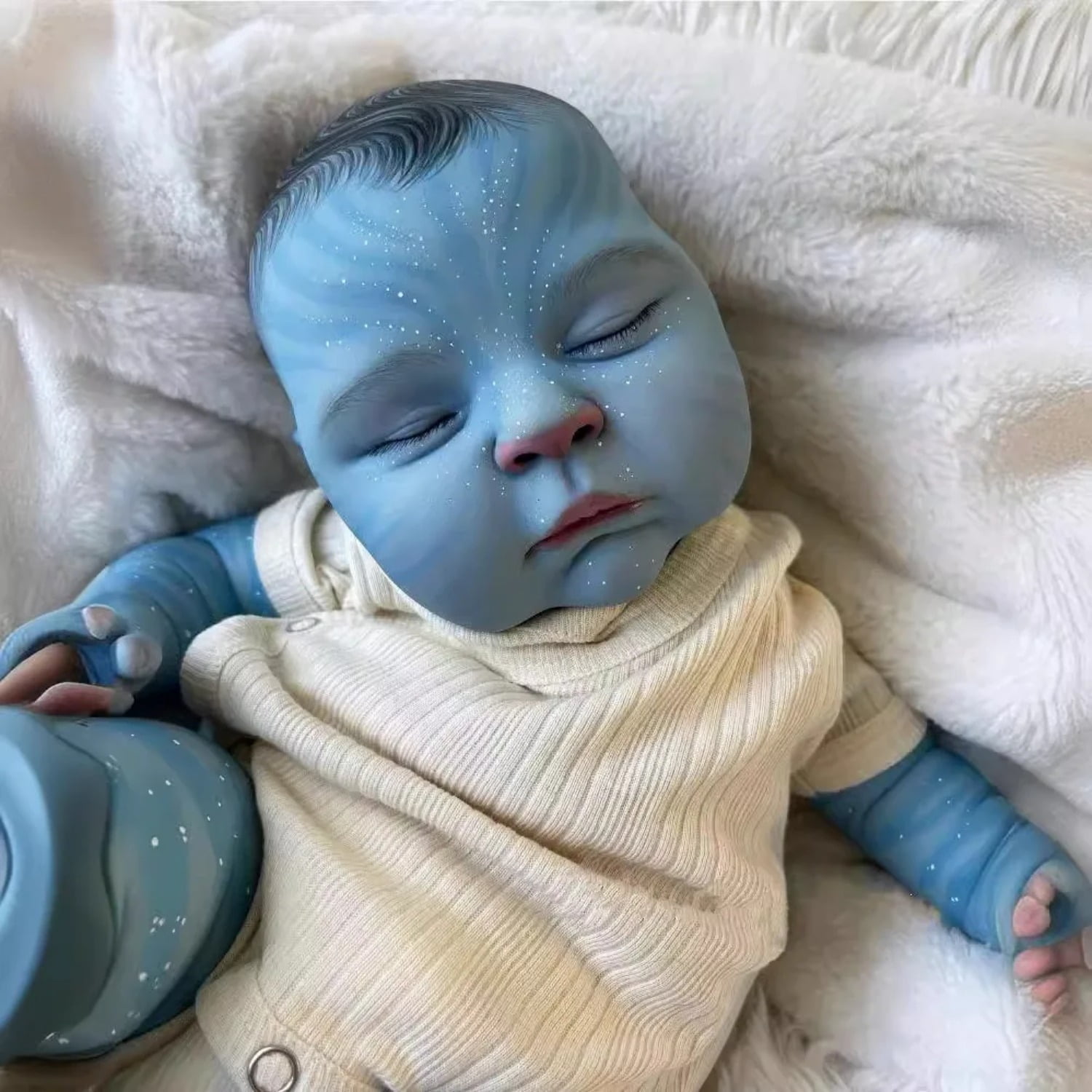 19inch Lifelike Reborn Baby Dolls Hand Made High Quality Detailed Painting Lifelike Real Soft Body Cute Realistic Newborn Baby Doll