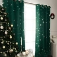 thumbnail image 5 of Quality Home Silver Snowflake Holiday & Silver Winter Wonderland Holiday Blackout Curtains-Snow 63", 5 of 5