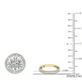 thumbnail image 5 of Dazzlingrock Collection DGLA CERTIFIED Round White Diamond Wedding Enhancer Guard band for Women (0.40 ctw, Color I-J, Clarity I1-I2) in 18K Yellow Gold, Size 7, 5 of 7