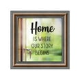 thumbnail image 2 of Home is Where Your Story Begins, House Warming Gift for New Home Owners, Decorative Family Picture Frame, 10x10, 8733, 2 of 6