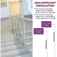 thumbnail image 4 of ADA CENTRAL SIGNS - 6" X4" Exit Stair Down Sign - ADA Compliant Tactile Graphics Grade 2 Braille Text | Fire Safety Emergency Exits, Stairwell Wall Signs for Malls, Offices, Schools, and Restaurants, 4 of 7
