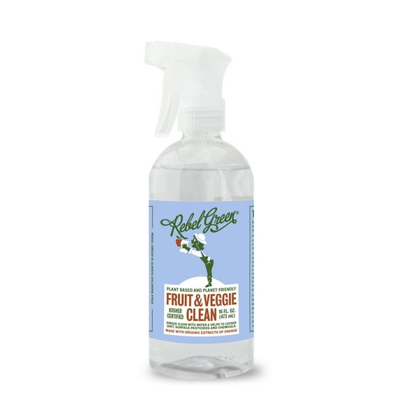 Rebel Green Fruit and Veggie Wash Spray, 16 fl oz Bottle