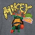 thumbnail image 3 of Teenage Mutant Ninja Turtles: Mutant Mayhem - Michelangelo AKA Mikey - Pizza Rules - Men's Long Sleeve T-Shirt, 3 of 5