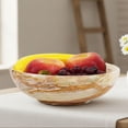 thumbnail image 5 of Radicaln Green Marble Fruit Bowl 10" Handmade Natural Stone Fruit Dish & Basket for Kitchen Countertop, Decorative Bowl for Dining & Coffee Table Centerpiece Décor, 5 of 6