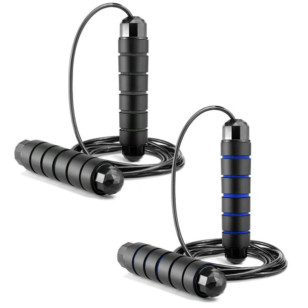 Cuerdas para saltar Altera KANDA C/ Mango Antideslizante De 3m Color Negro-Azul 2 Pz