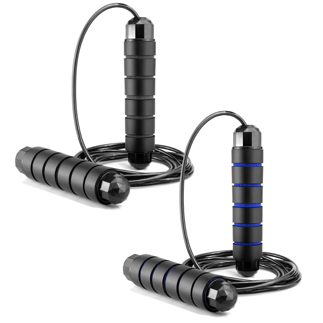 Cuerdas para saltar Altera KANDA C/ Mango Antideslizante De 3m Color Negro-Azul 2 Pz