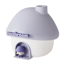 Portable Mini Humidifier with Night Light, Cool Mist Essential Oil Diffuser for Bedroom Office Travel, Quiet Ultrasonic Personal Small Humidifiers, USB Rechargeable Air Vaporizer