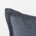thumbnail image 6 of Mercana Aubrielle Gray And Blue Fabric Color Blocked Decorative Pillow Cover, 6 of 9