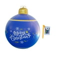 thumbnail image 1 of PVC Inflatable Christmas Ball With Large Weight Stand Firmly On The Yard, 24 Inch Large Outdoor Decorated Ball With Light, Remote For Yard & Pool Decorations Grandparents Christmas Gift On Clearance, 1 of 2