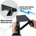 thumbnail image 4 of miduoduo-TV Top Shelf for Cable Box, Computer Monitor Mount Organizer Screen Top Shelf Mount Office Desk Storage Organizer Rack Universal Monitor TV Tray (Black, 4 of 4