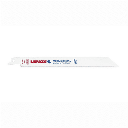 Lenox Tools Reciprocating Saw Blades, 818R, Bi-Metal, 8 in. Lo