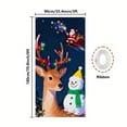 thumbnail image 2 of OEFNTAC Christmas Door Cover Polyester Tapestry Hanging Door Wrap Decoration Easy Install Holiday Party Entryway Merry Christmas Winter Door Decor Foldable Reusable Classroom 35x71in, 2 of 9