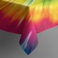 thumbnail image 3 of Colorful Rainbow Tie Dye Spiral Pattern Rectangle Tablecloth 60"x84",Waterproof Polyester Rectangle Table Cloth, Wipeable Spillproof Polyester Tablecloth for Dining, Camping, Indoor and Outdoor, 3 of 4