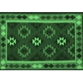 thumbnail image 1 of Ahgly Company Indoor Rectangle Oriental Emerald Green Traditional Area Rugs, 5' x 7', 1 of 4