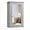 Grey, variant on RELAX4LIFE Wall Mounted Bathroom Cabinet, 2-in-1 Mirror Medicine Cabinet w/ 3 Heights Adjustable Shelf & Reversible Single Mirror Door, Storage Cabinet Over-The-Toilet Storage Organizer (Gray)