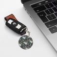 thumbnail image 6 of Naloa Cute Sloth Print Round Keychain Keychain Key Ring, Key Tag, Key Chain Bulk for Gift Accessories (Round), 6 of 7