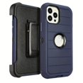 thumbnail image 1 of Ultra-Durable Military Phone Case Back Clip Holder, Compatible with iPhone 15 and iPhone 14 Pro Max, 1 of 5