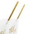 thumbnail image 2 of Weddingstar 4548-55 Gold Foil Fancy Paper Drinking Straws, 2 of 2