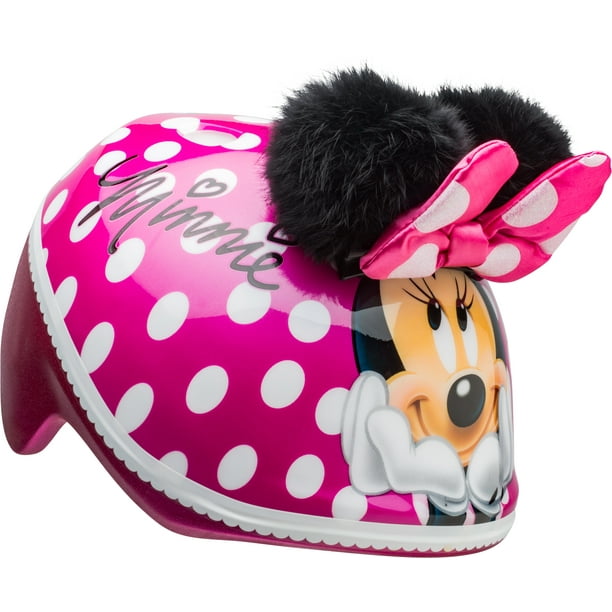 Bell Disney Minnie Mouse Pom Pom Ears Bike Helmet, Toddler 3+ (4852cm