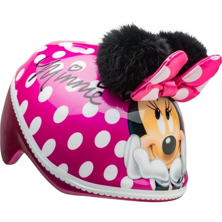 Bell Disney Minnie Mouse Pom Pom Ears Bike Helmet, Toddler 3+ (48-52cm)