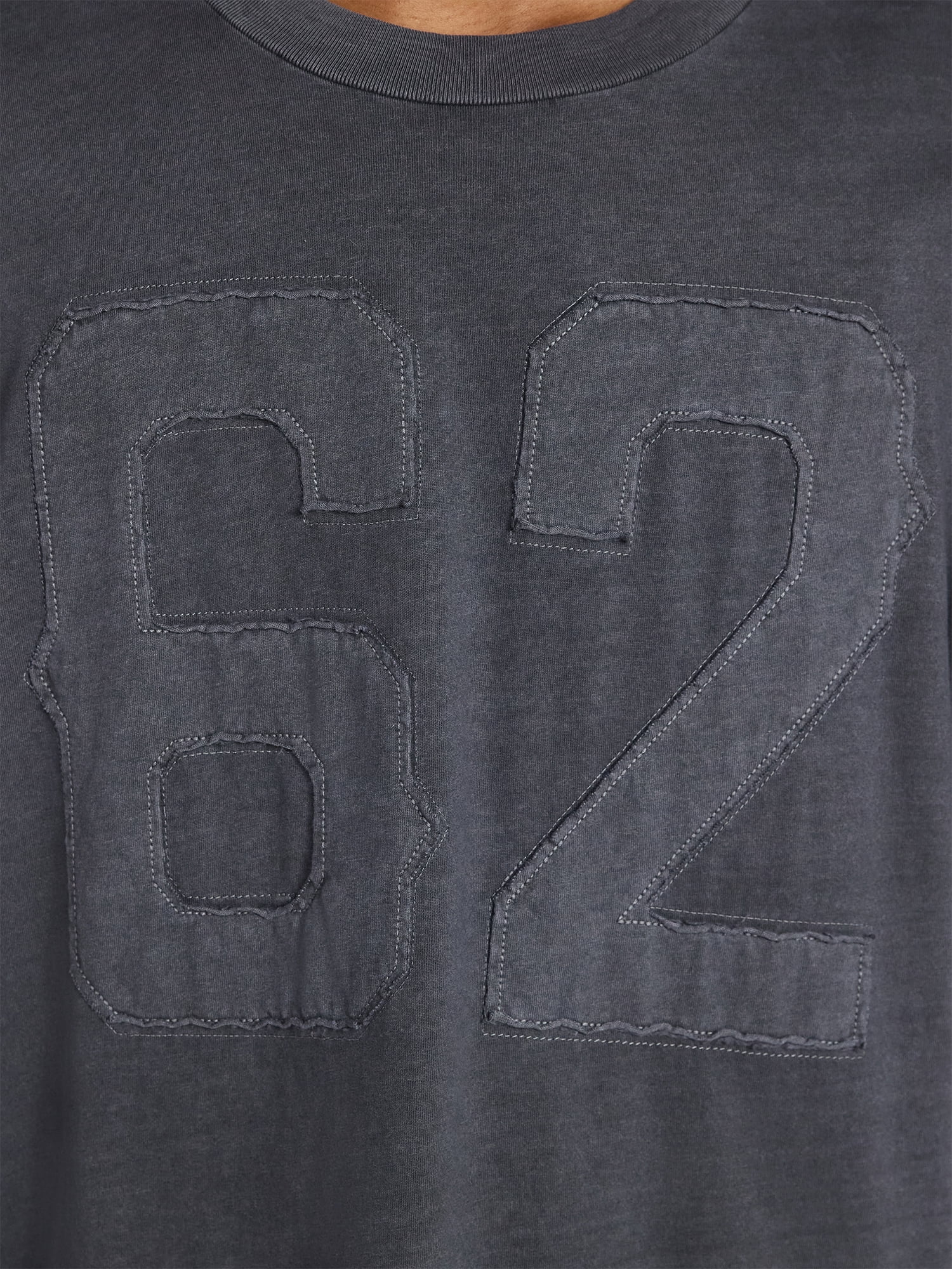 No Boundaries Boxy Number Tee with Short Sleeves, Men's XS-5XL