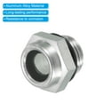 thumbnail image 4 of Uxcell Air Compressor Oil Sight Glass, 2 Pack G 1/4" Aluminum Oil Liquid Level Gauge, 4 of 5