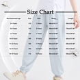 thumbnail image 3 of ZACPNCV Boys and Girls Casual Cotton Pants Lightweight Summer Elastic Waist Solid Lounge Long Trousers with Pockets Black 12-13 Years, 3 of 4