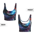 thumbnail image 5 of Lsque Modern Colorful Eyes Printed Women'S Sports Bra, Compression, Moisture Wicking, High-Impact Sports Bra For Women,Supportive sports bra-Small, 5 of 9